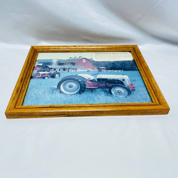 1948 Ford 8N & 1953 Ford NAA Wood Framed Photograph By Ozzie Sweet - Picture 6 of 10